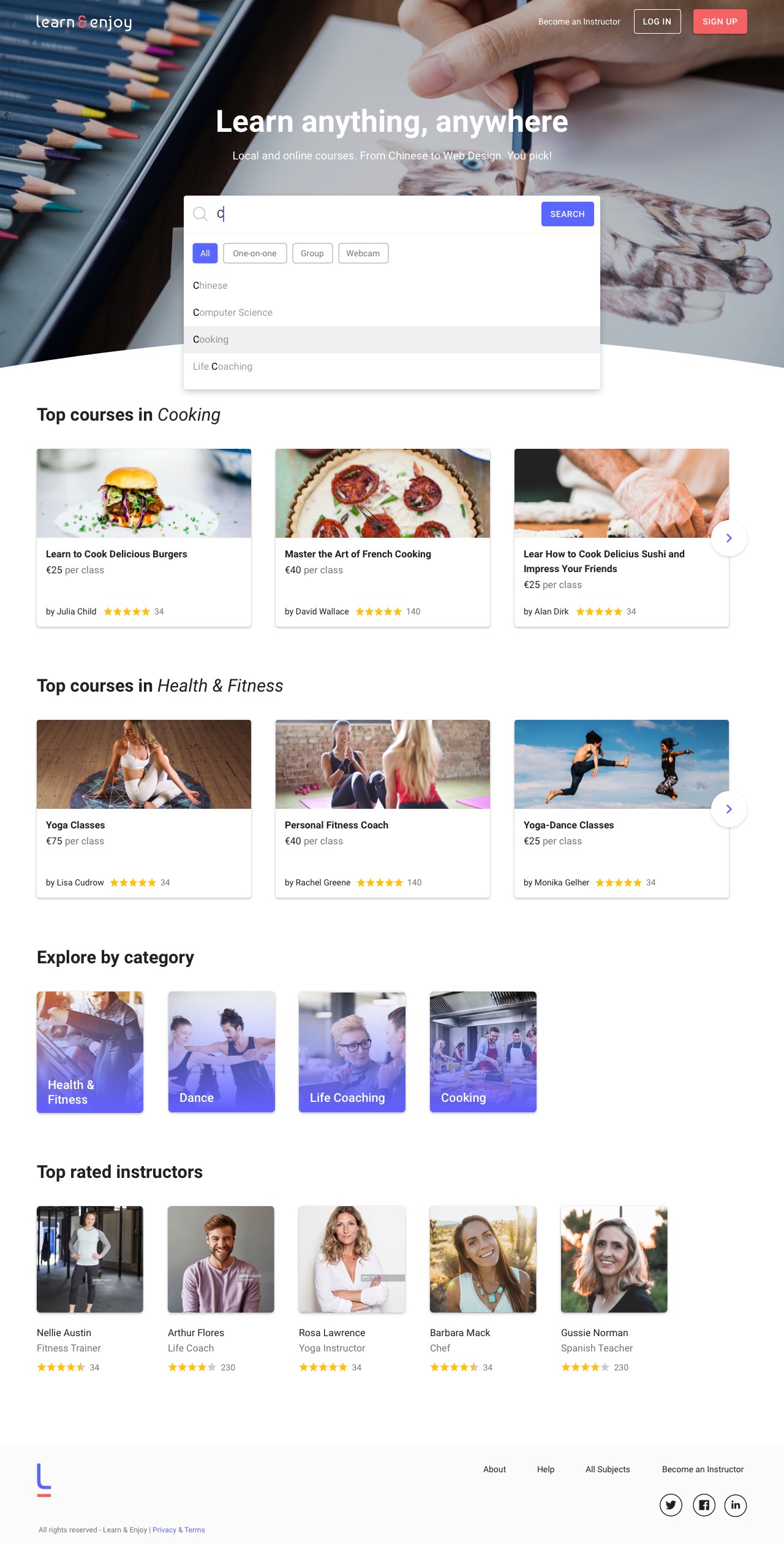 Screenshot of a page